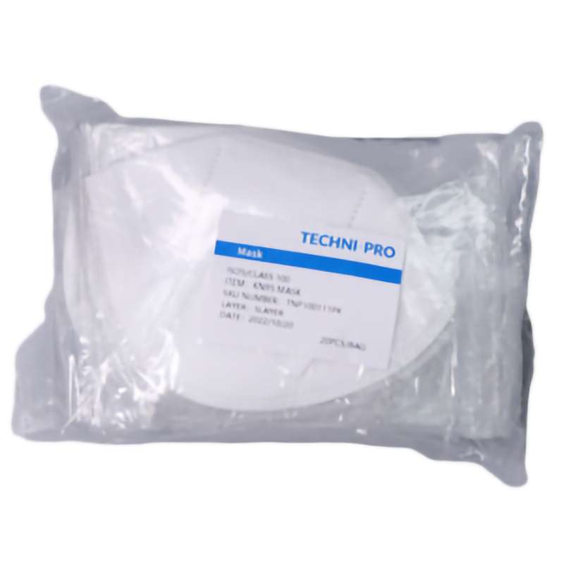Face Mask, Cleanroom, KN95, Class 100 (ISO5), 5-Ply, 20 Pieces
